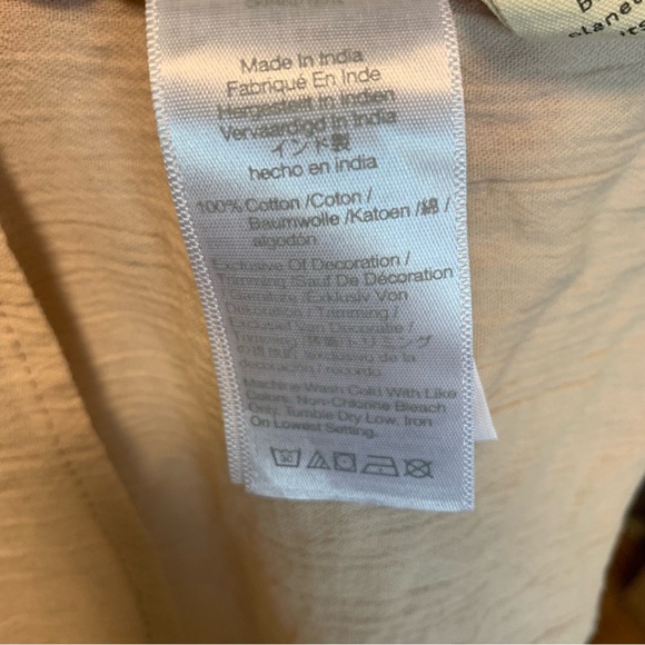 Madewell Cream Top with Orange Floral Embroidery - Picture 5 of 5